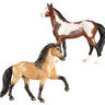 View Item Breyer Stablemates 5938a Mare & Stallion - Mystery Foal - PAINT/BUCKSKIN